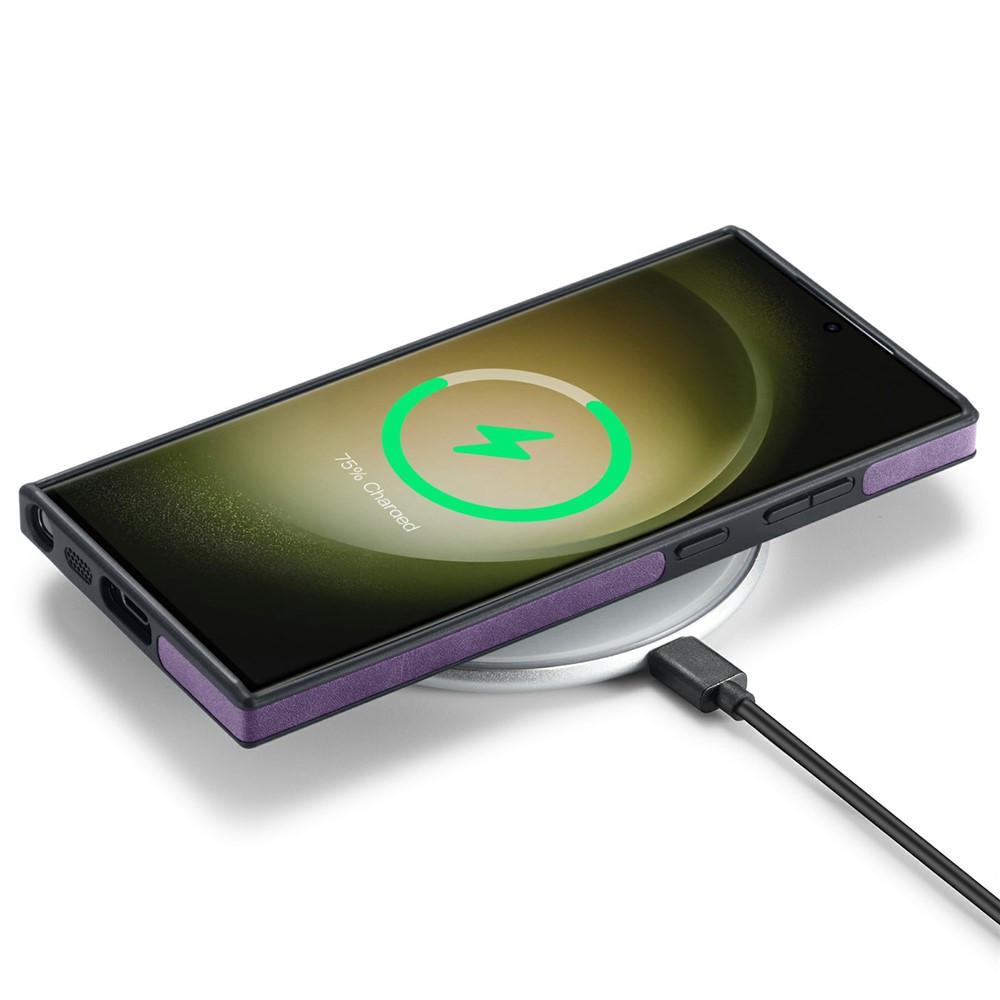 DG.MING DG.MING Samsung Galaxy S26 Ultra Skal Läderbelagt Lila