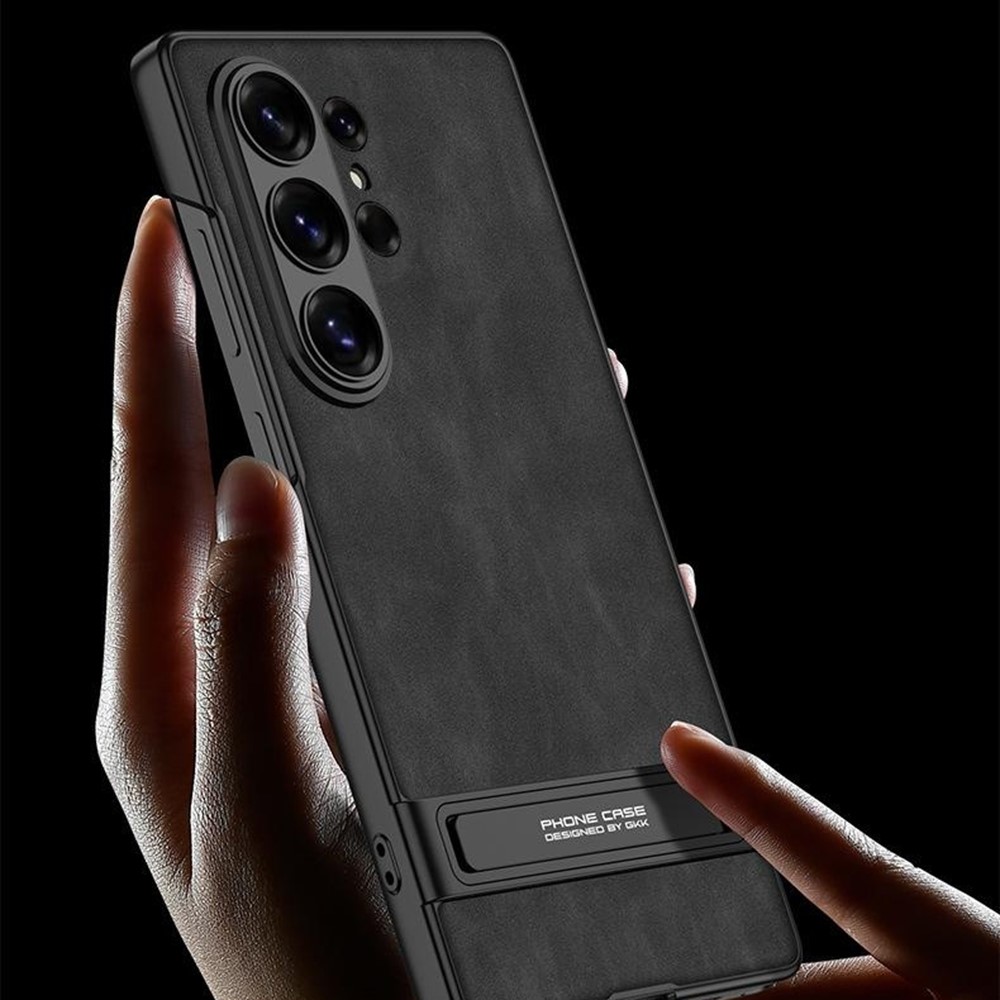 GKK GKK Samsung Galaxy S26 Ultra Skal Kickstand Läder Svart
