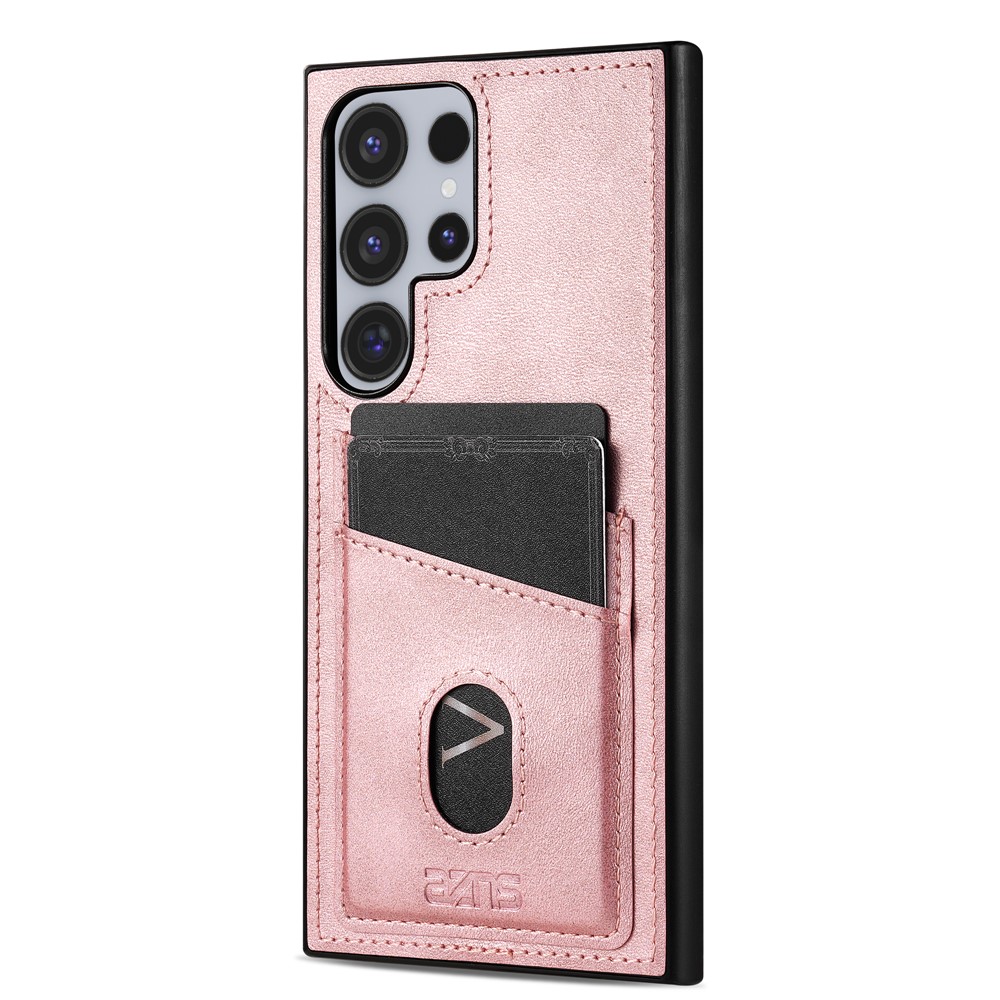 AZNS AZNS Samsung Galaxy S26 Ultra Skal Med Kortfack Läder Roséguld