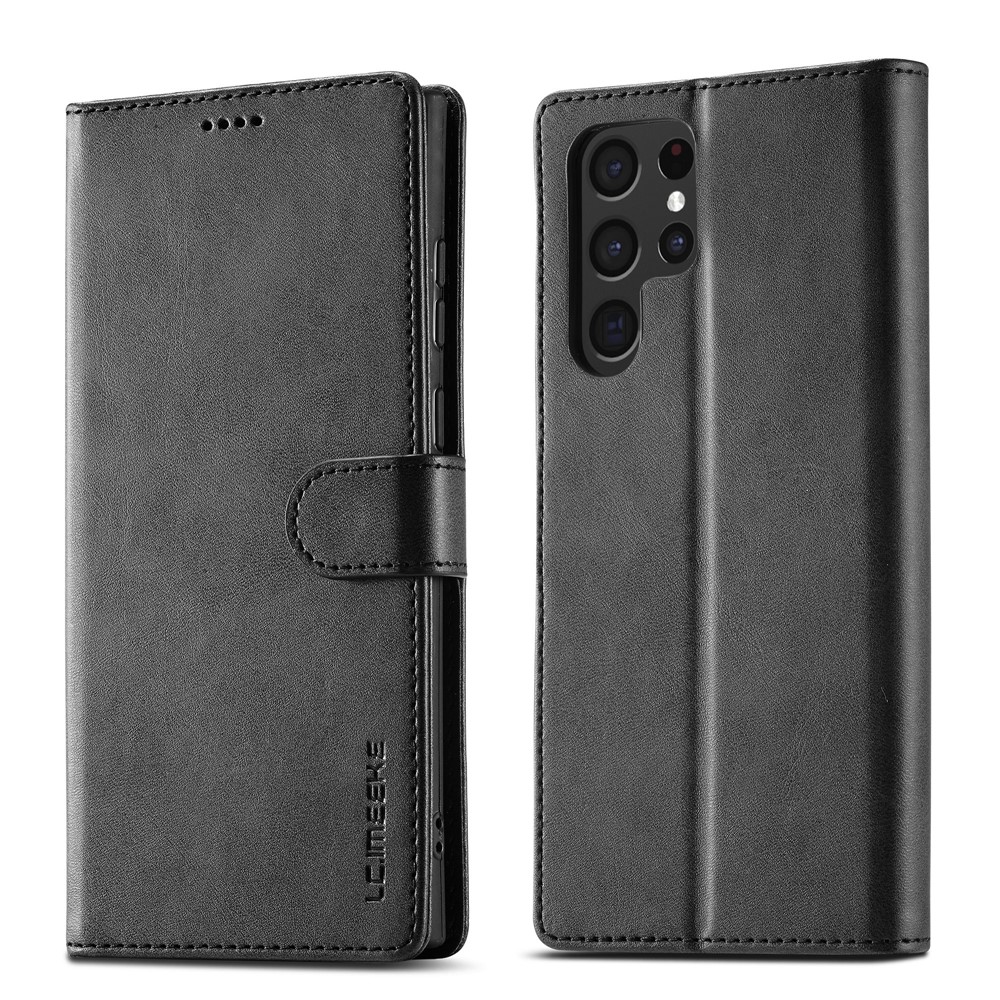 LC.IMEEKE LC.IMEEKE Samsung Galaxy S26 Ultra Fodral Läder Svart