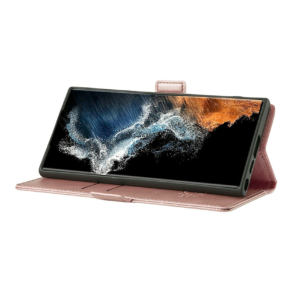 LC.IMEEKE LC.IMEEKE Samsung Galaxy S26 Ultra Fodral Läder Roséguld