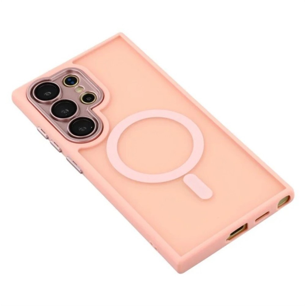 WANLONFENG WANLONFENG Galaxy S26 Ultra Skal MagSafe Shockproof Rosa
