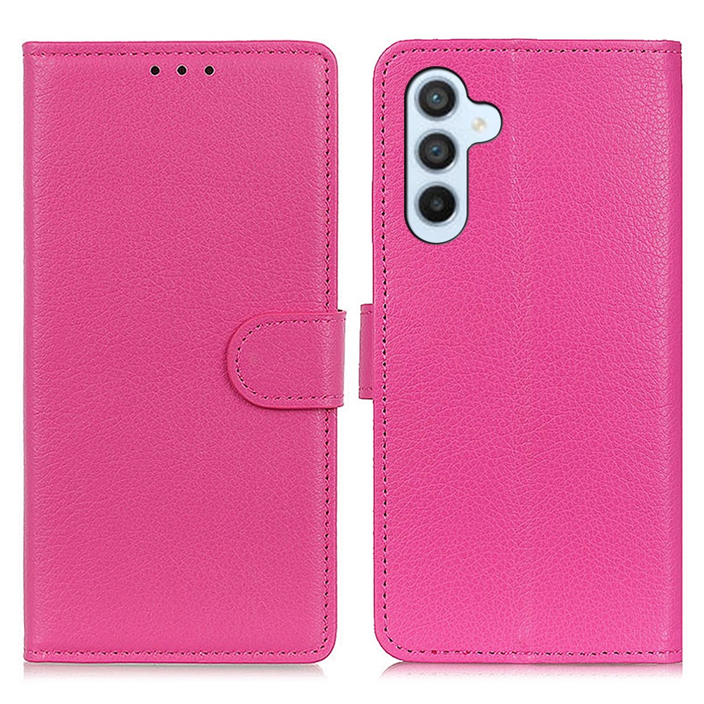  Samsung Galaxy S26 Fodral Litchi Läder Rosa