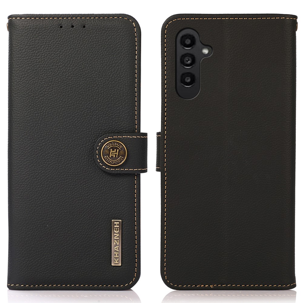 KHAZNEH KHAZNEH Samsung Galaxy S26 Fodral Äkta Läder Svart