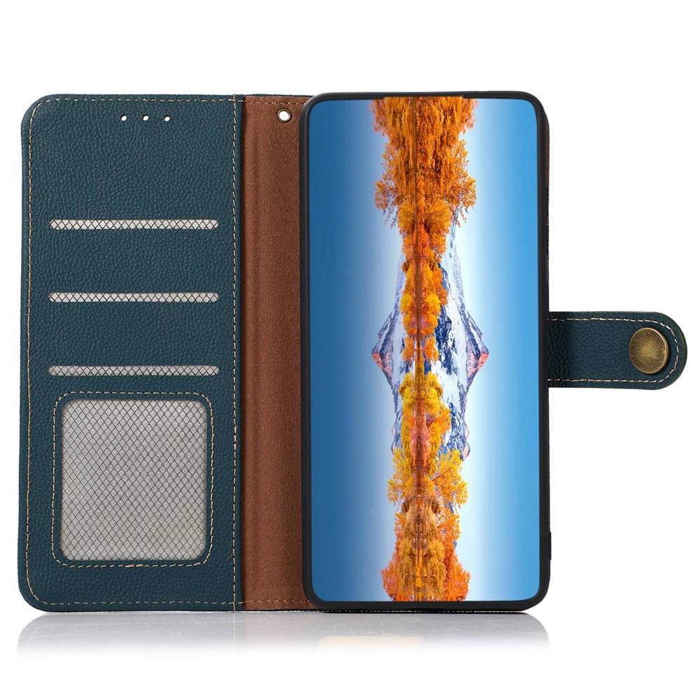 KHAZNEH KHAZNEH Samsung Galaxy S26 Fodral Äkta Läder Grön