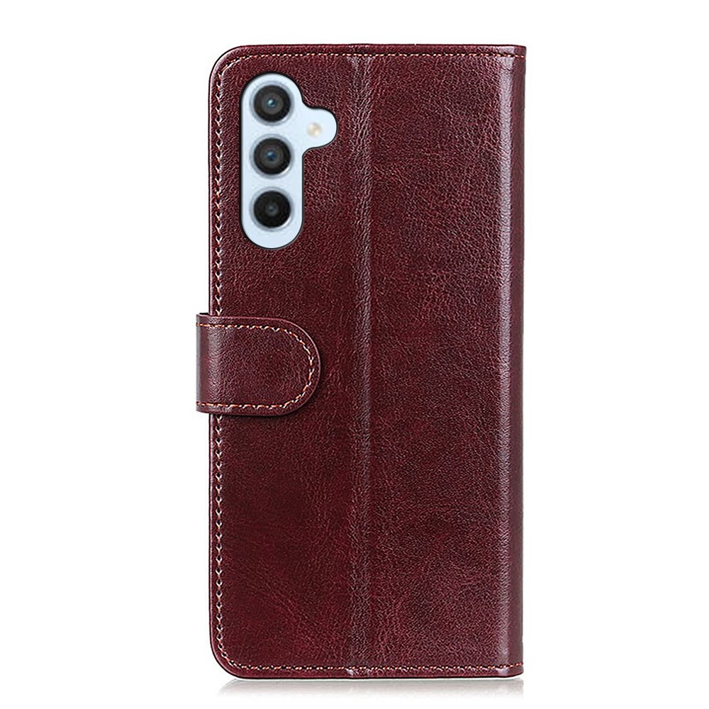  Samsung Galaxy S26 Fodral Crazy Horse Läder Brun