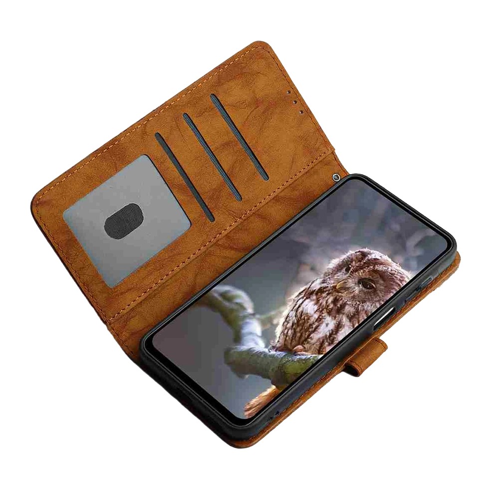  Samsung Galaxy S26 Fodral Fjäril Tryck Brun