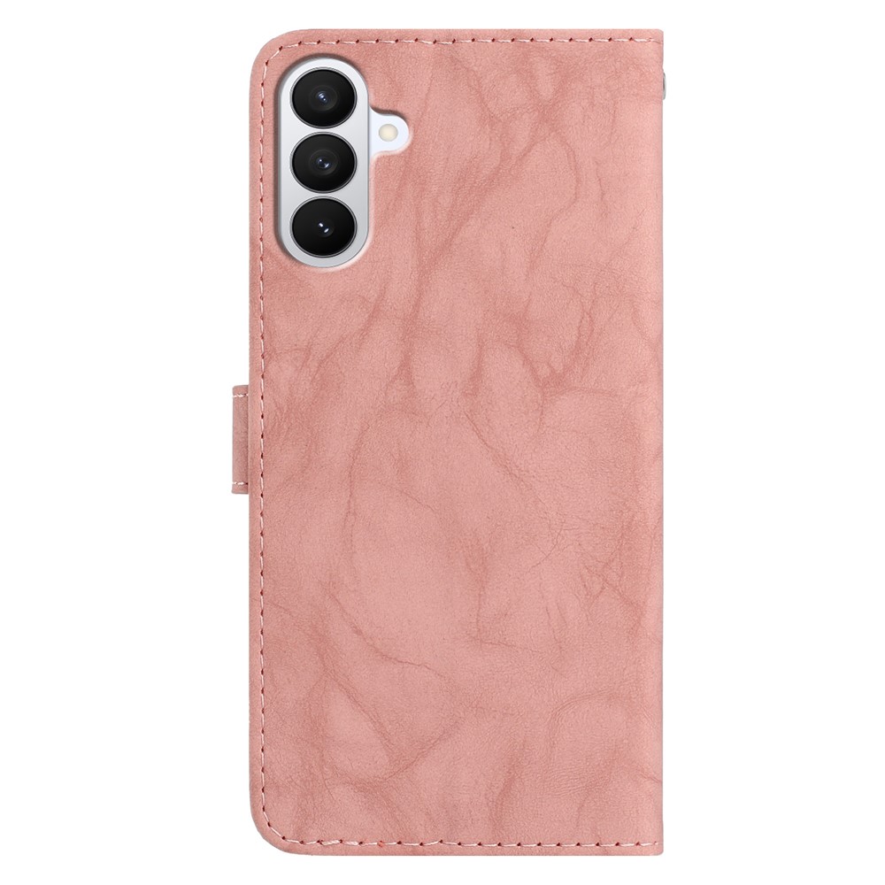  Samsung Galaxy S26 Fodral Fjäril Tryck Rosa