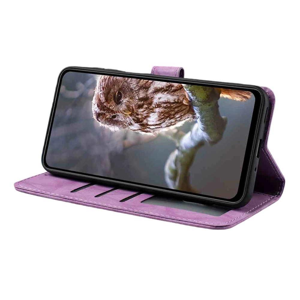  Samsung Galaxy S26 Fodral Fjäril Tryck Lila