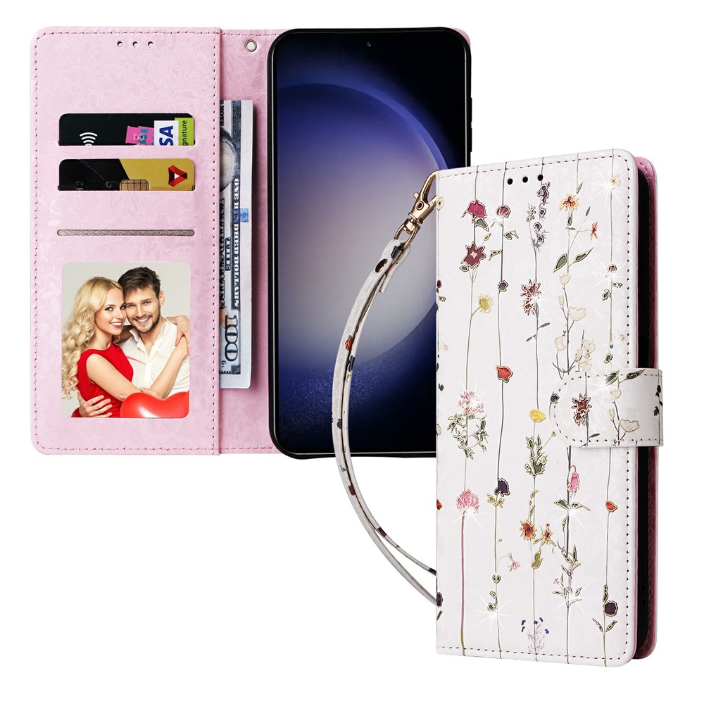  Samsung Galaxy S26 Fodral RFID Små Blommor