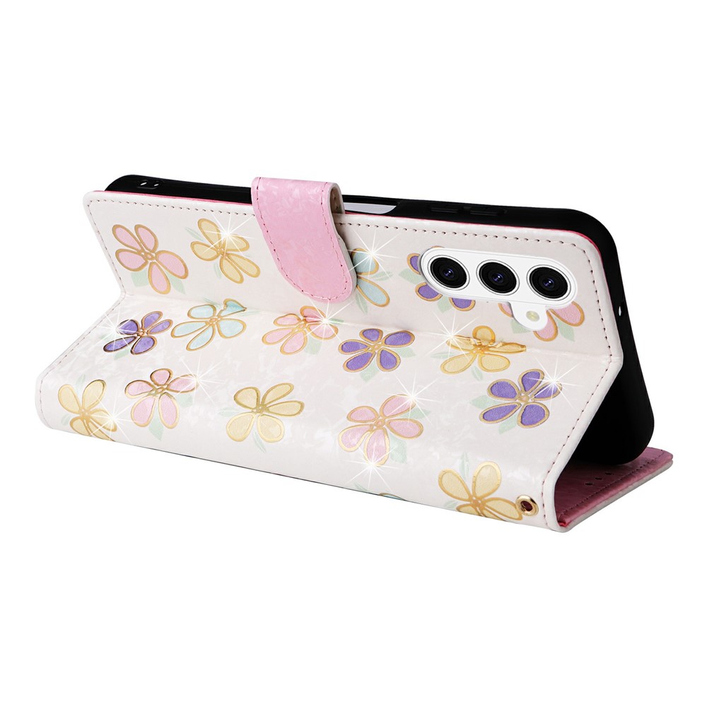  Samsung Galaxy S26 Fodral RFID Färgglada Blommor