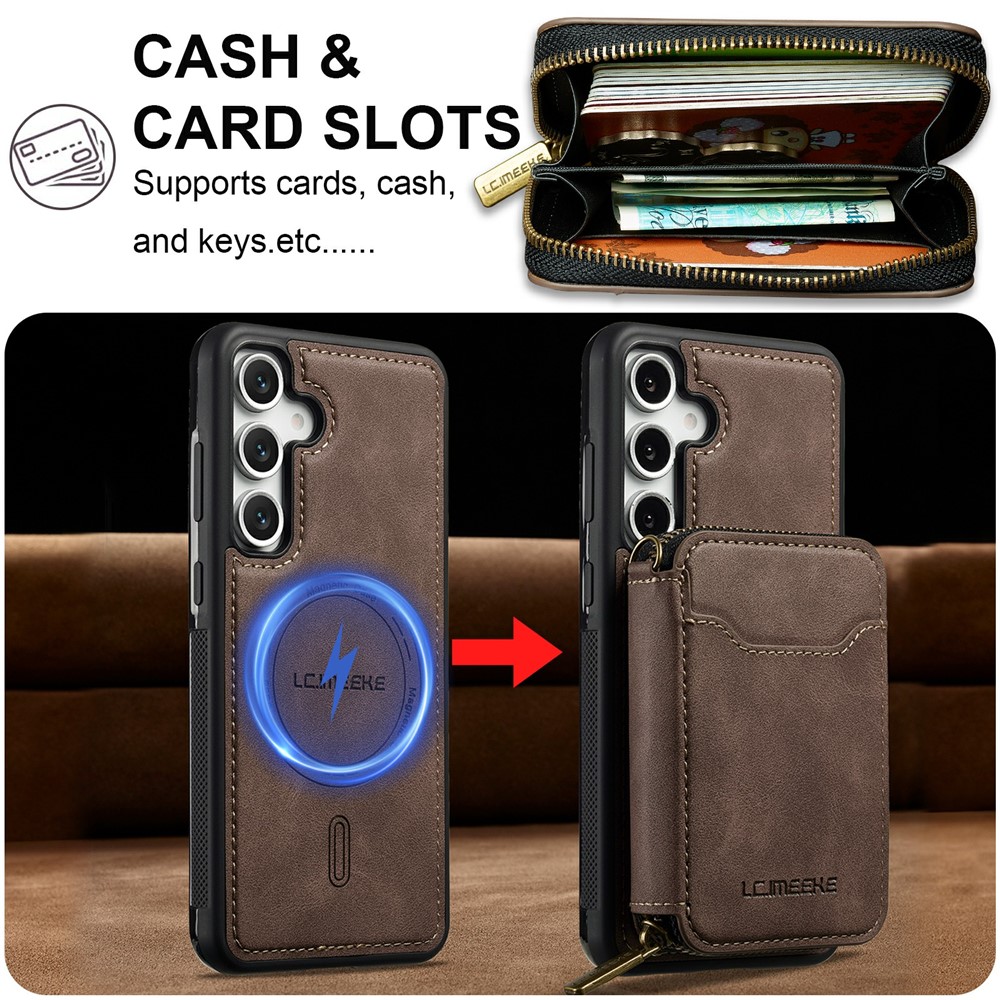 LC.IMEEKE LC.IMEEKE Galaxy S26 Skal Avtagbar Korthållare