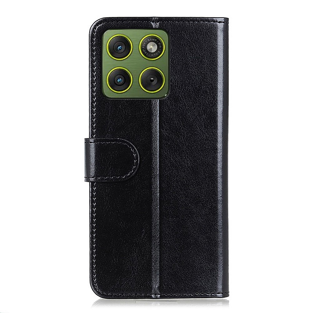  Motorola Edge 70 Fodral Crazy Horse Läder Svart
