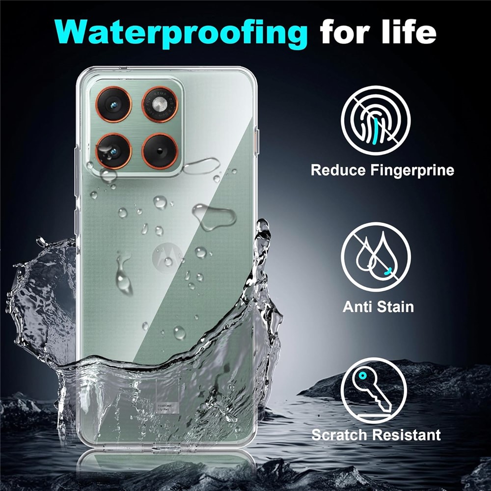  Motorola Edge 70 Skal TPU Inkl. Skärmskydd Härdat Glas
