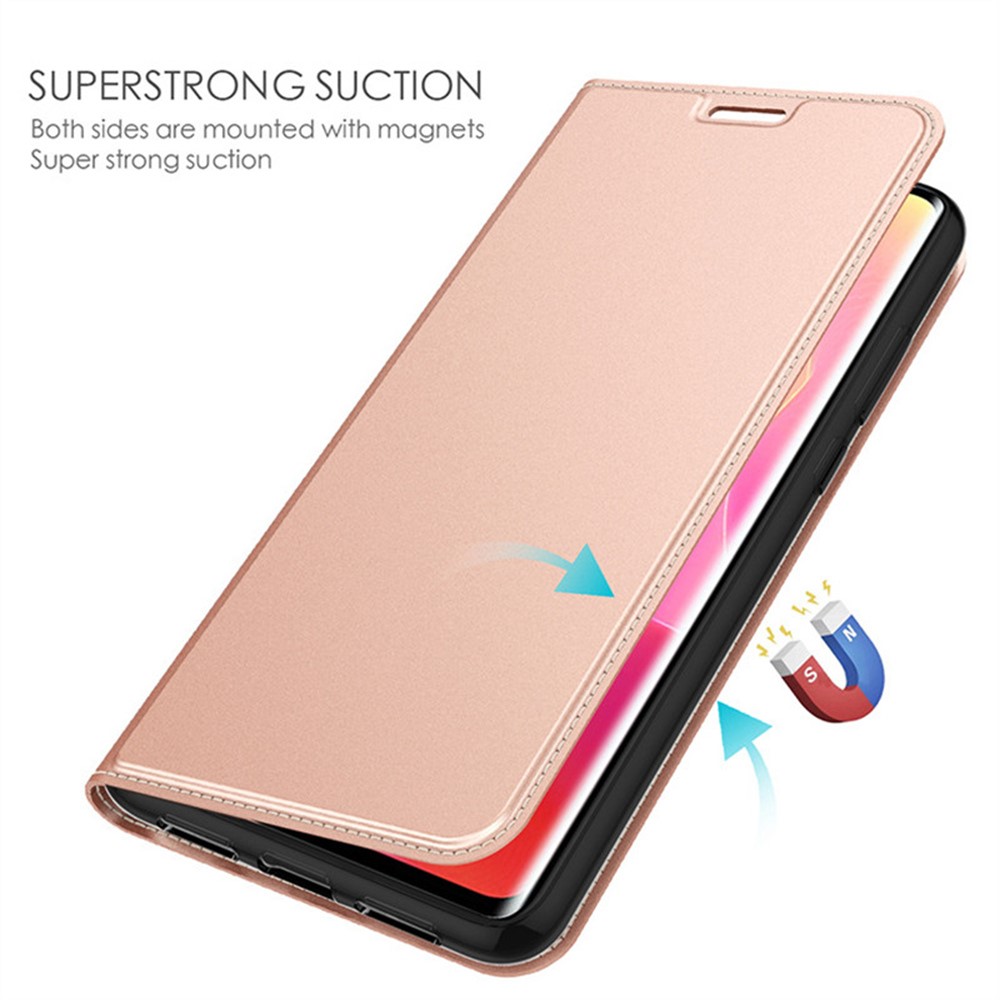  Motorola Edge 70 Fodral Flip Läder Roséguld
