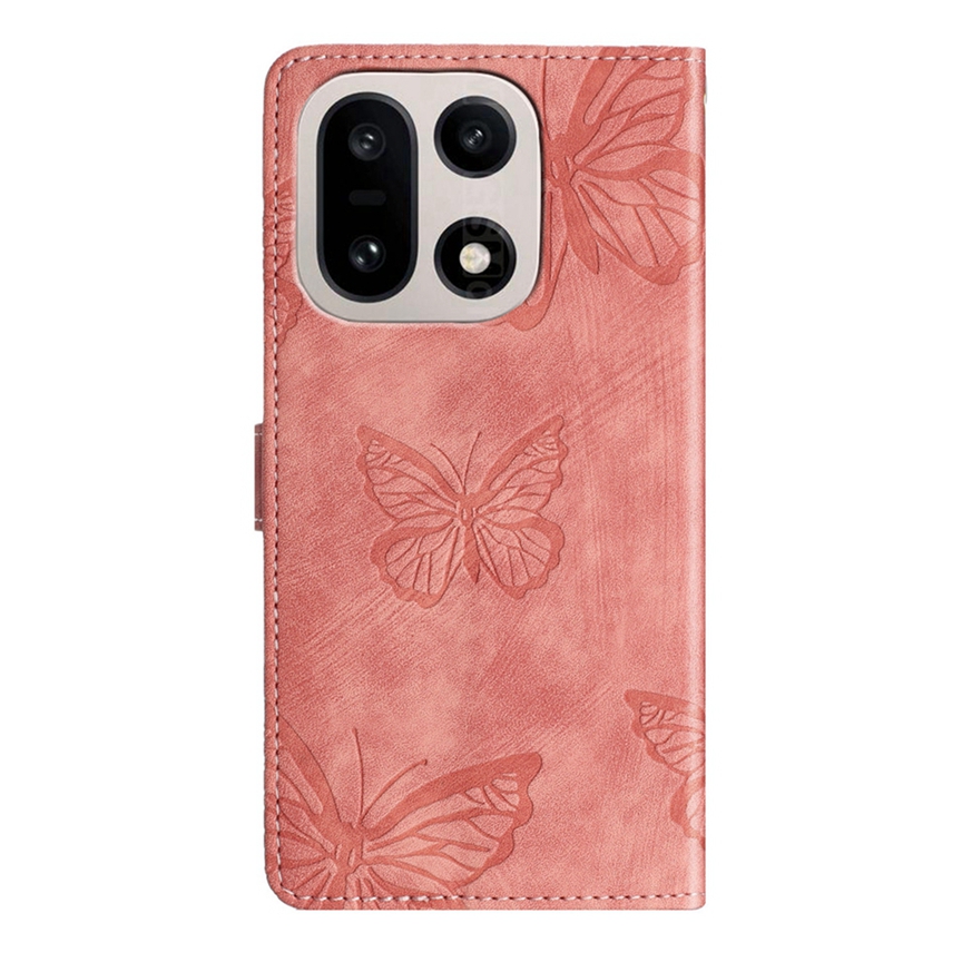  OnePlus 15 Fodral Med Fjäril Tryck Rosa