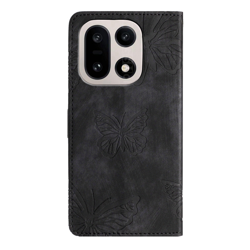  OnePlus 15 Fodral Med Fjäril Tryck Svart
