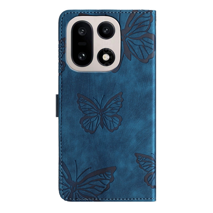  OnePlus 15 Fodral Med Fjäril Tryck Blå