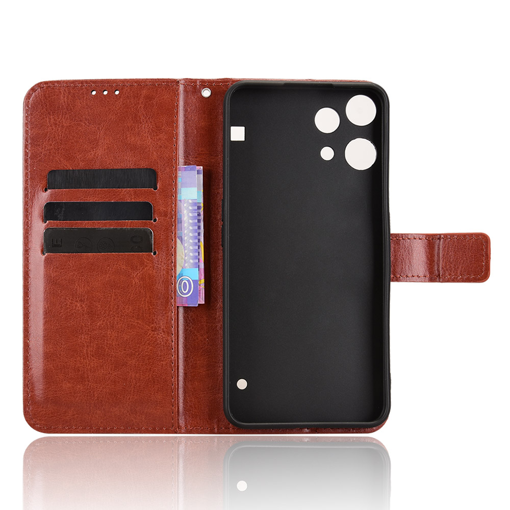  Nothing Phone 3a Lite Fodral Crazy Horse Läder Brun