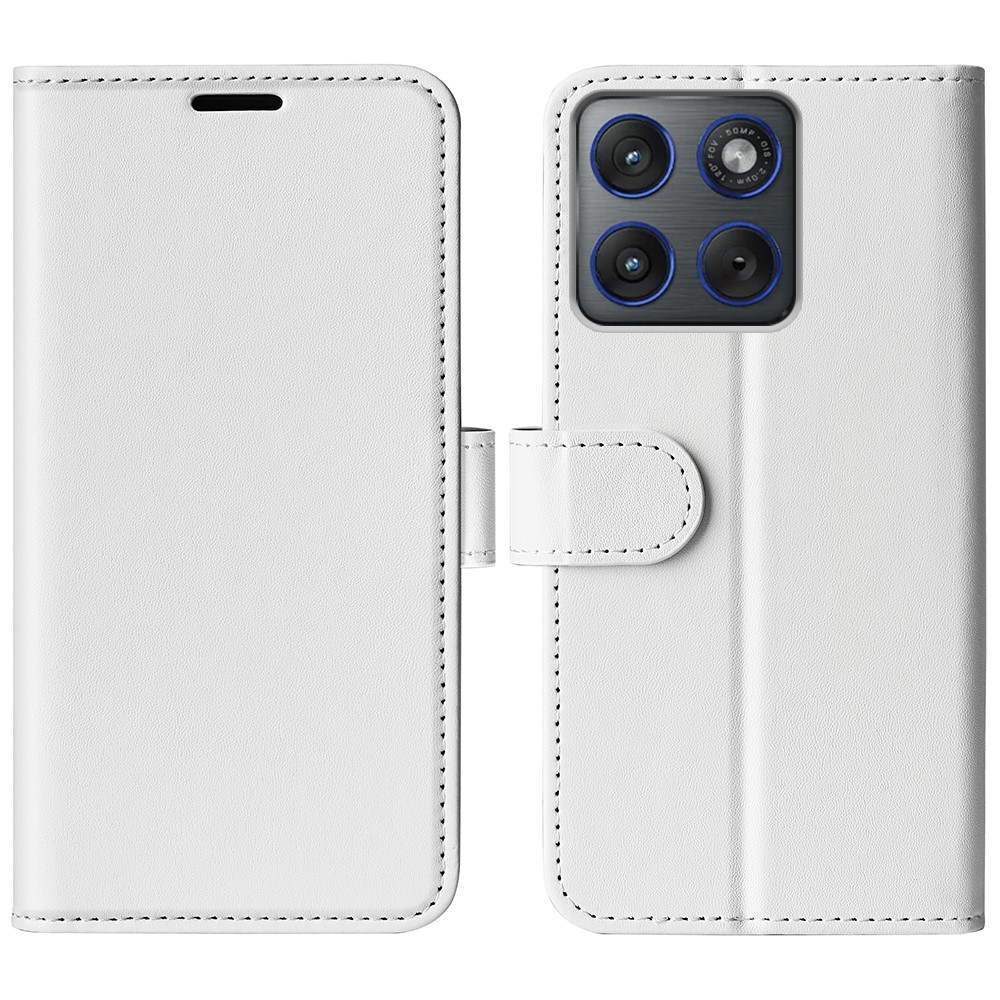  Motorola Edge 70 Fodral Crazy Horse Läder Vit
