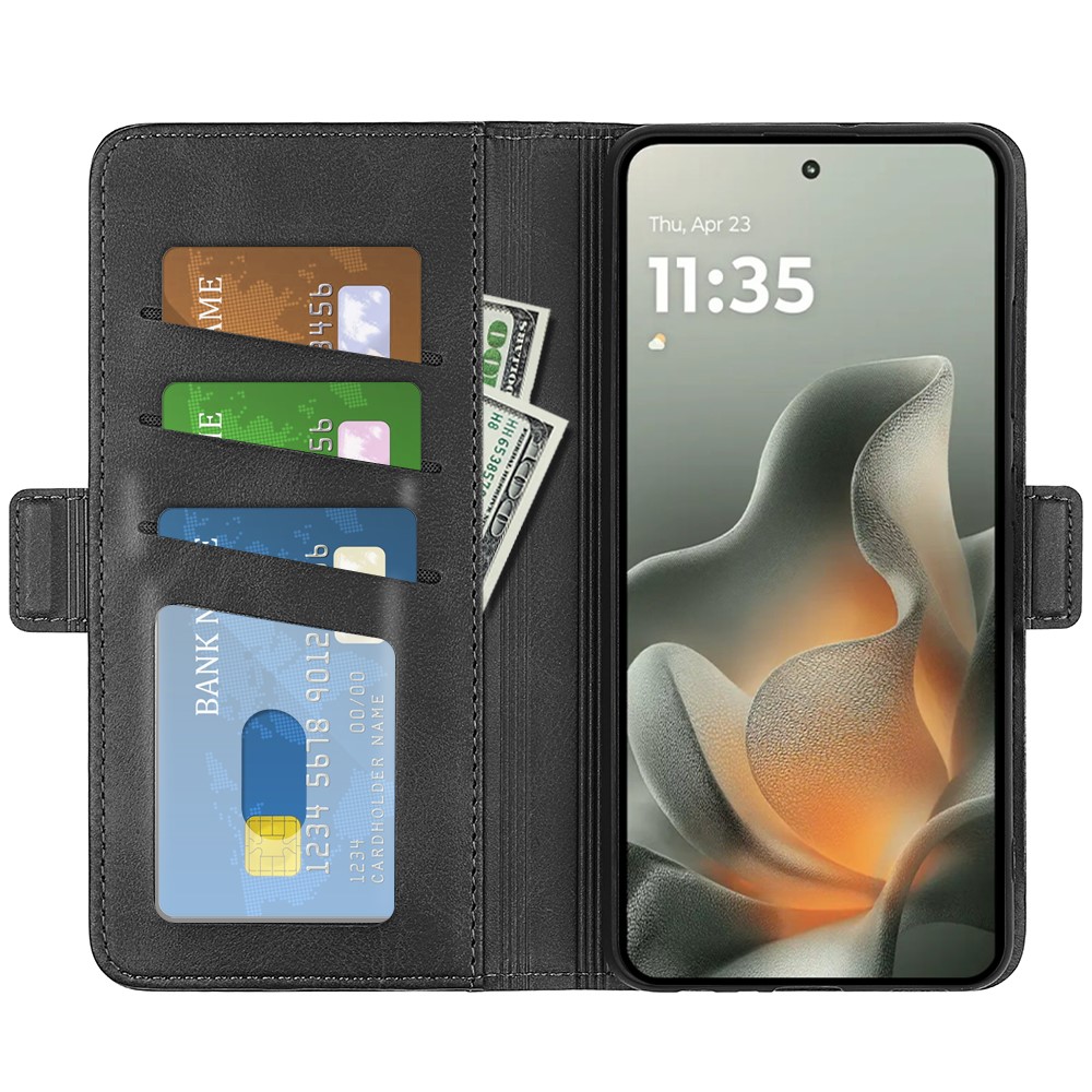  Motorola Edge 70 Fodral Läder Svart