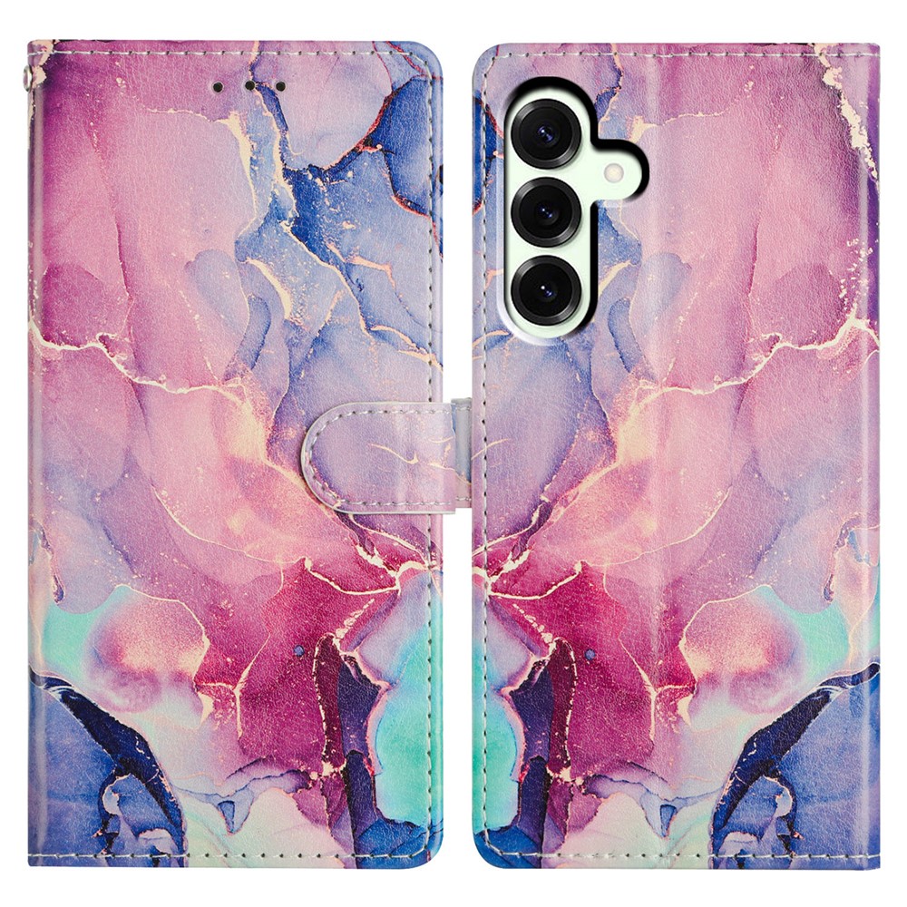  Samsung Galaxy A37 5G Fodral Med Tryck Rosa Marmor