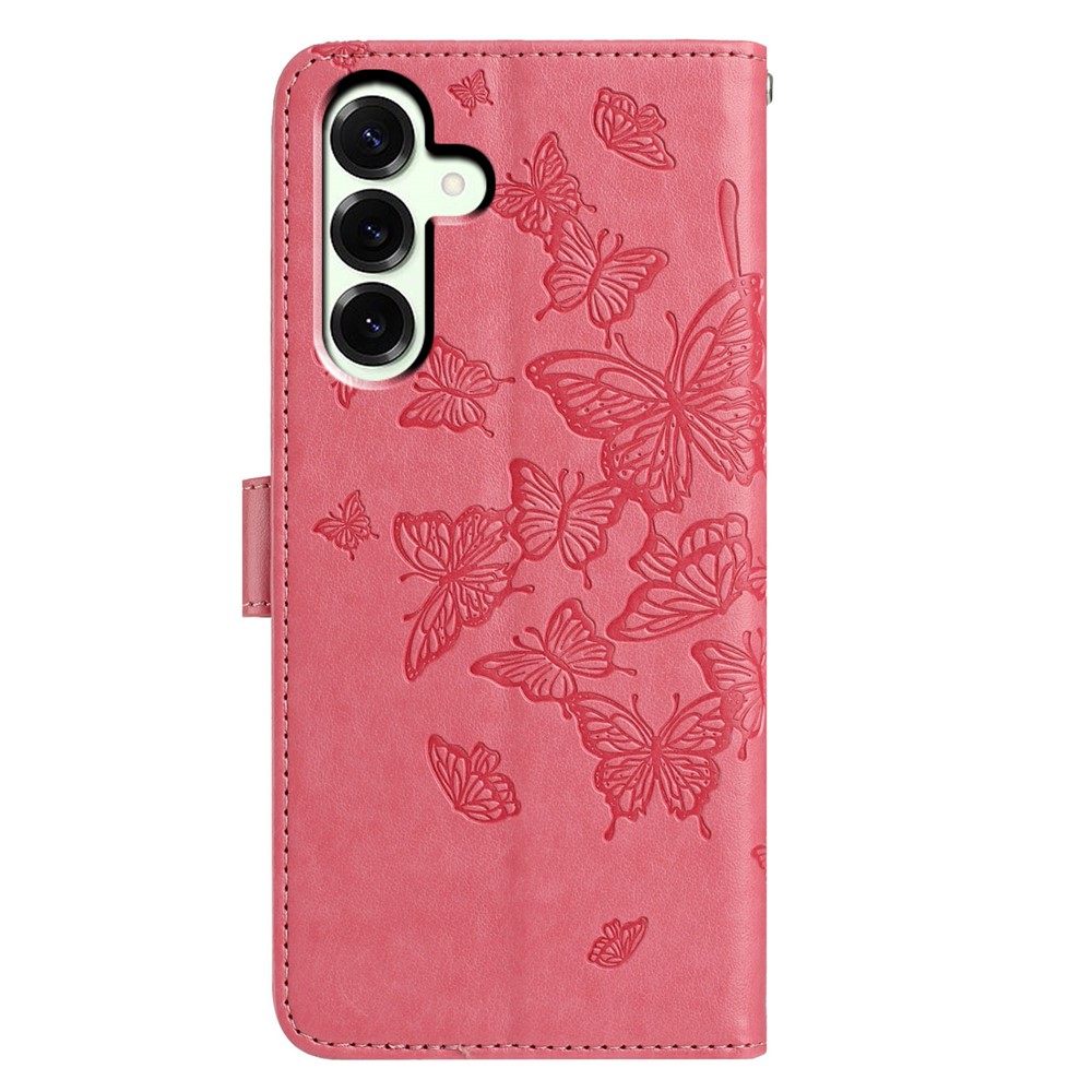  Samsung Galaxy A37 5G Fodral Med Fjäril Tryck Rosa