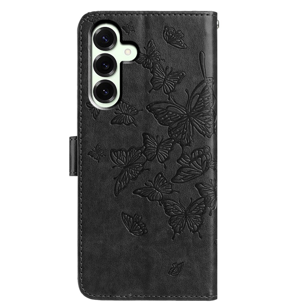  Samsung Galaxy A37 5G Fodral Med Fjäril Tryck Svart