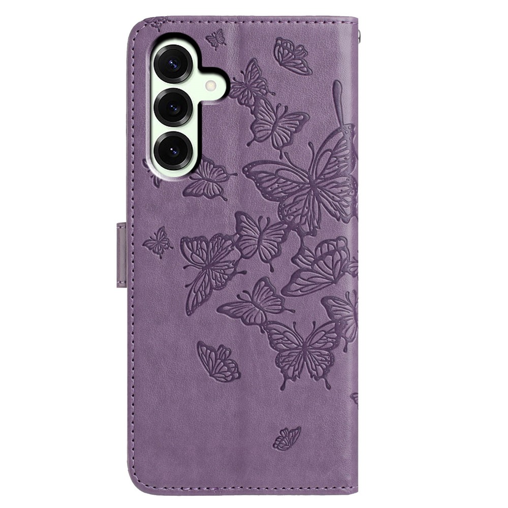  Samsung Galaxy A57 5G Fodral Med Fjäril Tryck Lila
