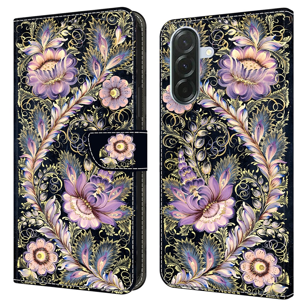  Samsung Galaxy A37 5G Fodral Läder Vintage Gold Pin