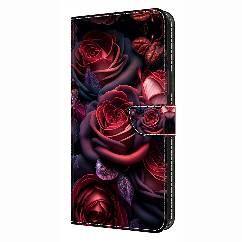  Samsung Galaxy A37 5G Fodral Läder Rosor