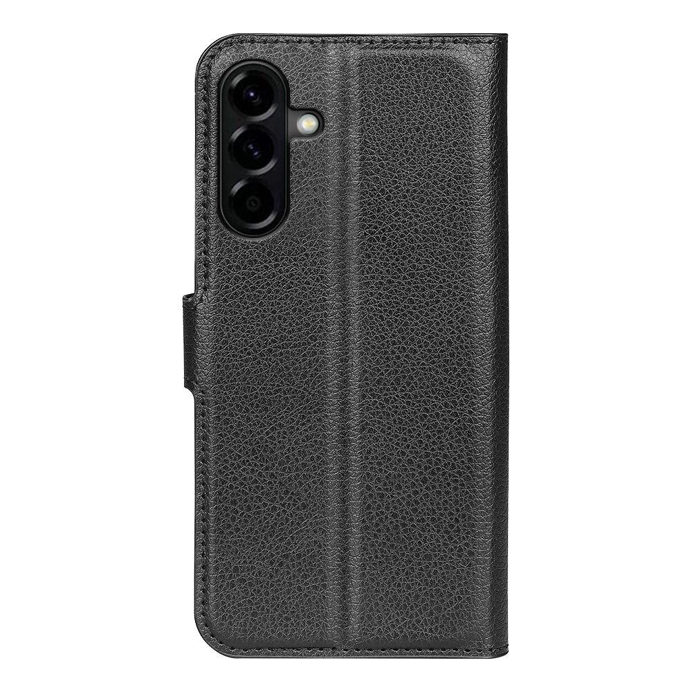  Samsung Galaxy A57 5G Fodral Litchi Läder Svart