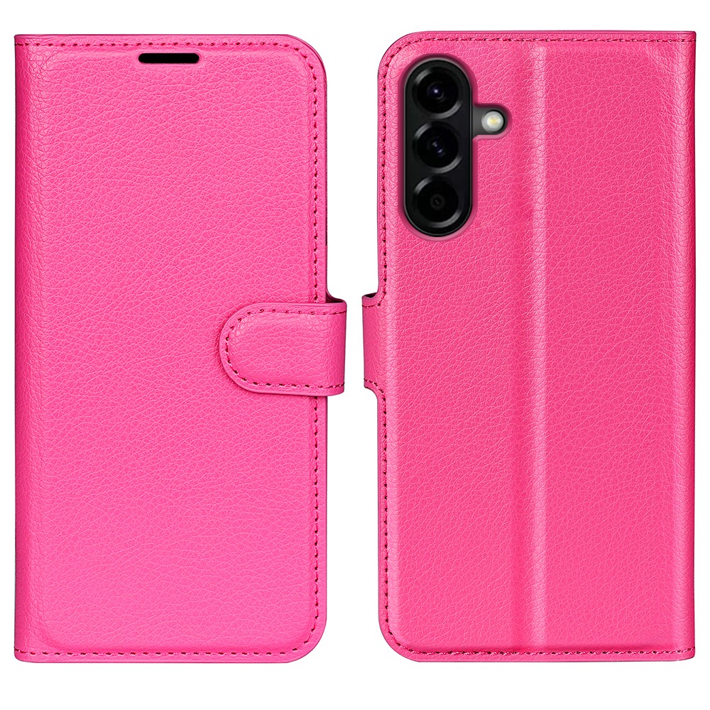  Samsung Galaxy A57 5G Fodral Litchi Läder Rosa