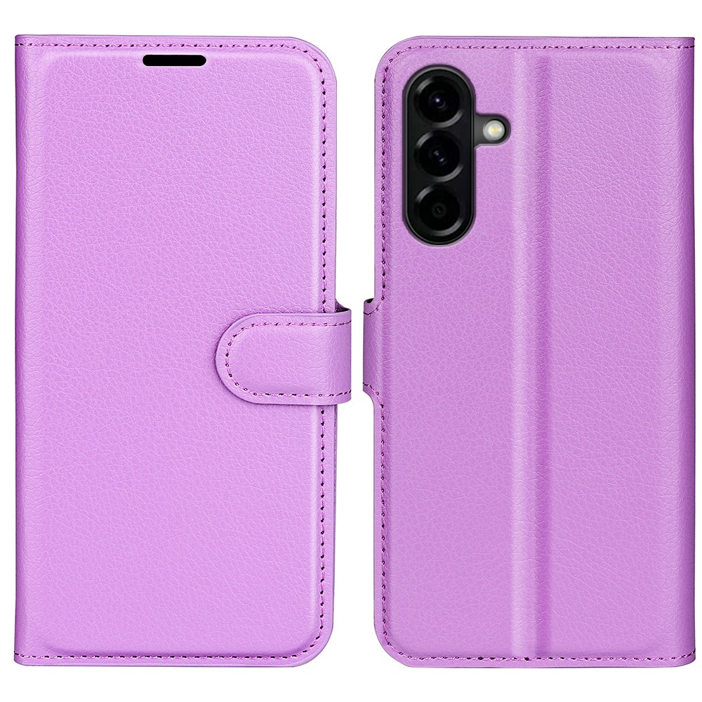  Samsung Galaxy A57 5G Fodral Litchi Läder Lila