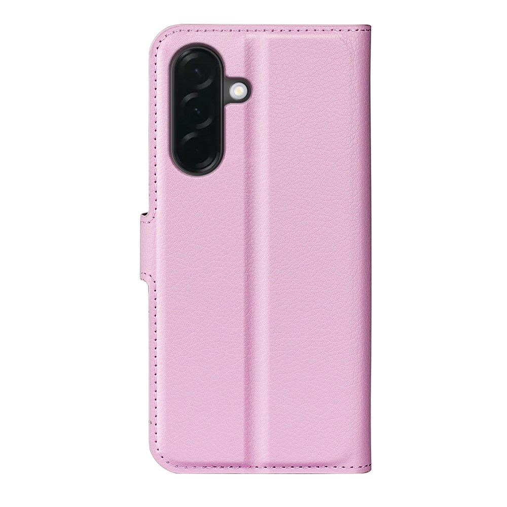  Samsung Galaxy A37 5G Fodral Litchi Läder Ljus Rosa