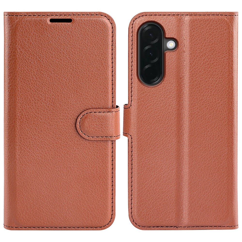  Samsung Galaxy A37 5G Fodral Litchi Läder Brun