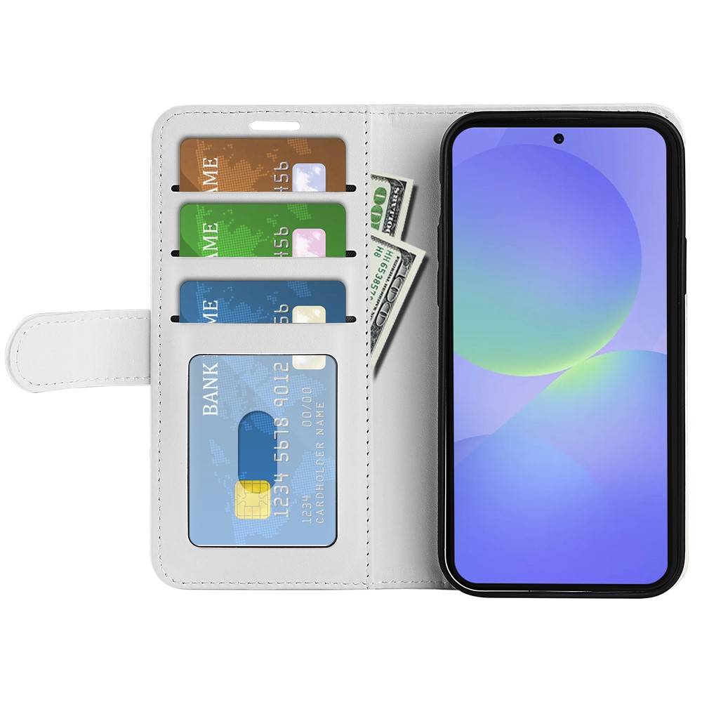  Samsung Galaxy A37 5G Fodral Crazy Horse Läder Vit