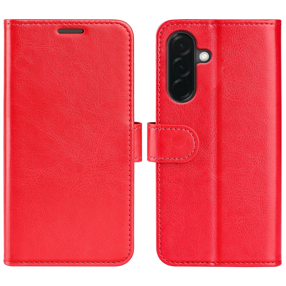  Samsung Galaxy A37 5G Fodral Crazy Horse Läder Röd
