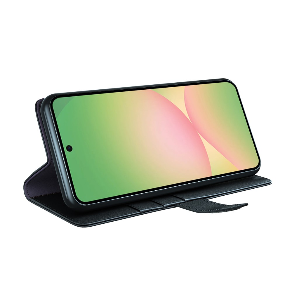  Samsung Galaxy A57 5G Fodral Premium Äkta Läder Svart