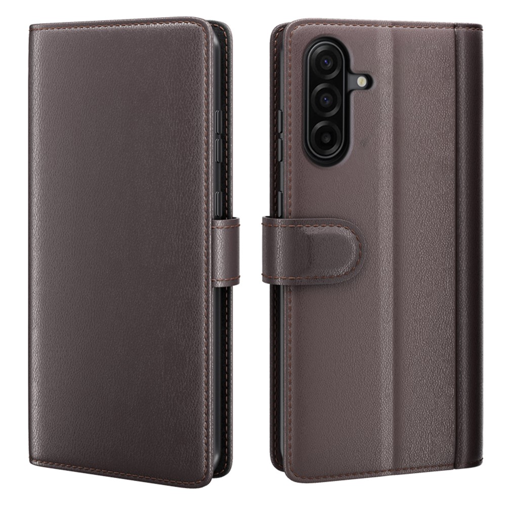  Samsung Galaxy A37 5G Fodral Premium Äkta Läder Brun