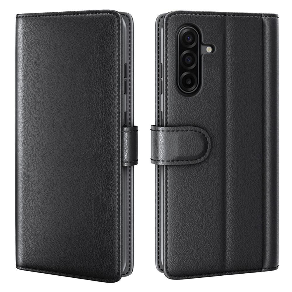  Samsung Galaxy A37 5G Fodral Premium Äkta Läder Svart