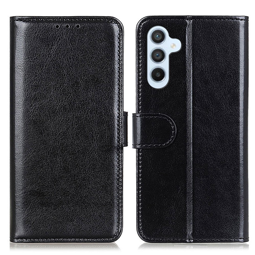  Samsung Galaxy A57 5G Fodral Crazy Horse Läder Svart