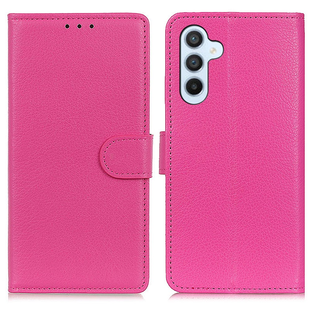  Samsung Galaxy A37 5G Fodral Litchi Läder Rosa