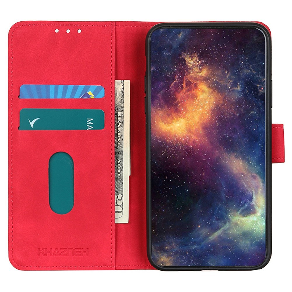 KHAZNEH KHAZNEH Samsung Galaxy A57 5G Fodral Retro Läder Röd
