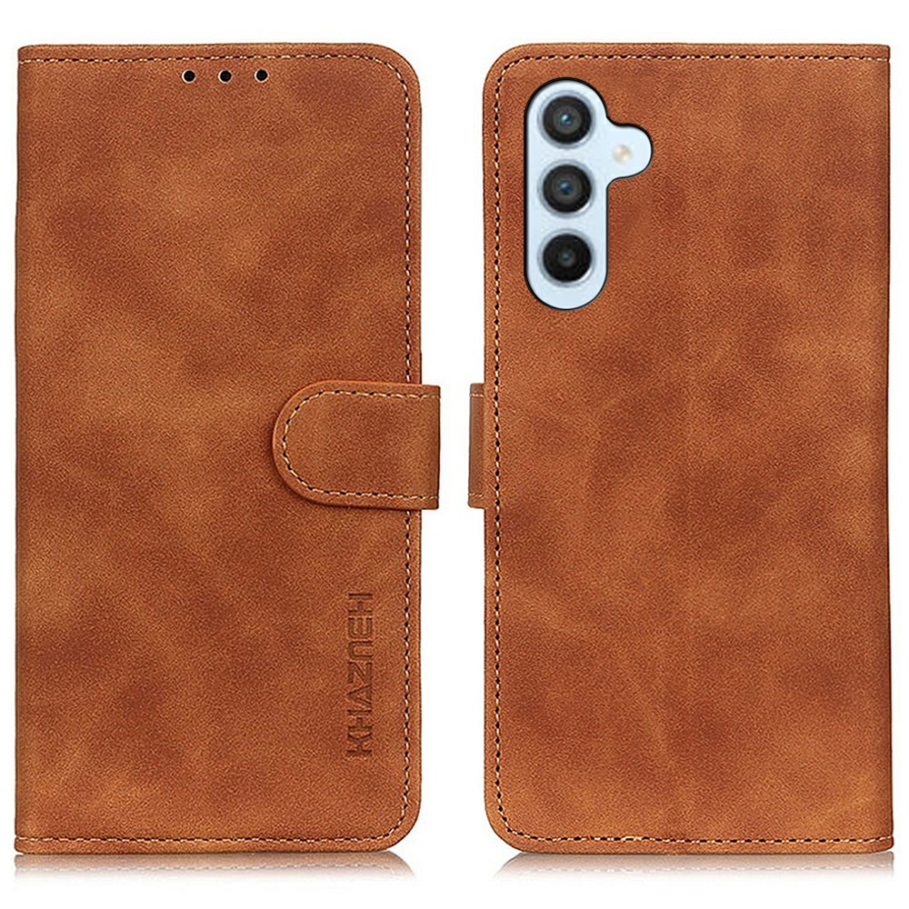 KHAZNEH KHAZNEH Samsung Galaxy A57 5G Fodral Retro Läder Brun