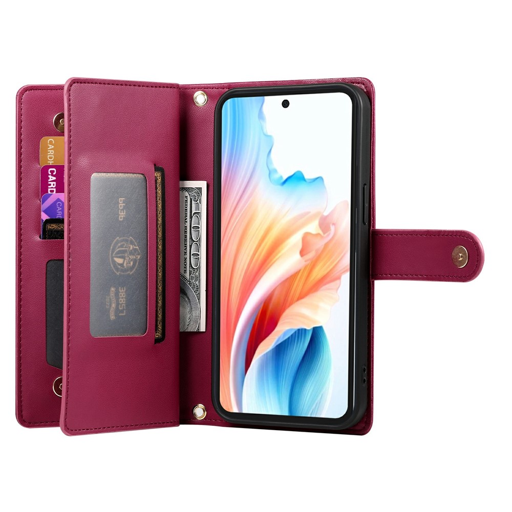  Samsung Galaxy A57 5G Fodral Multifunktionellt Röd