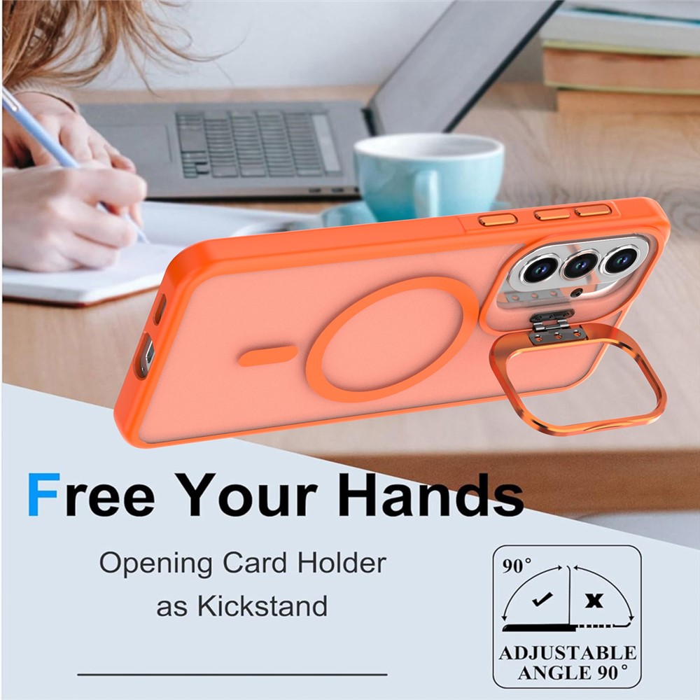  Samsung Galaxy A57 5G Skal MagSafe Kickstand Orange