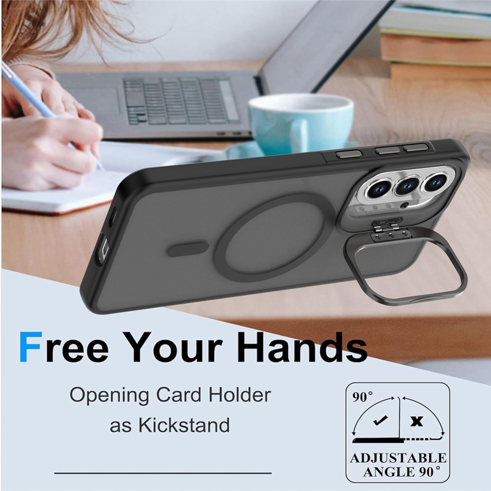  Samsung Galaxy A57 5G Skal MagSafe Kickstand Svart