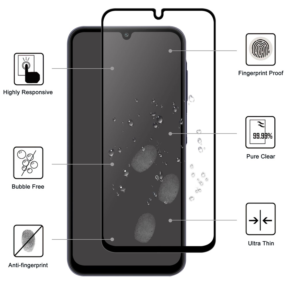  Samsung Galaxy A37 5G Skärmskydd Heltäckande Härdat Glas