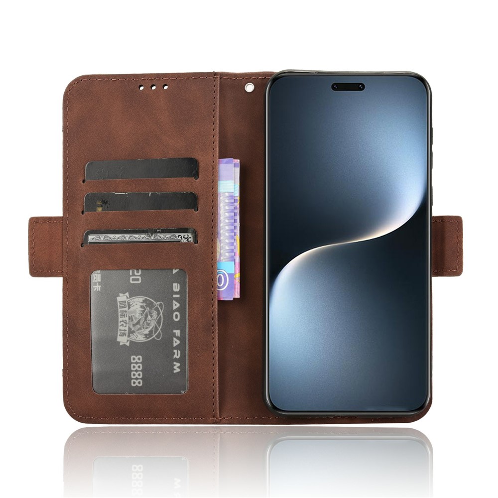  Honor Magic7 Pro Fodral Med Avtagbart Kortfodral Brun